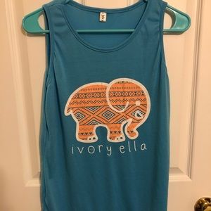 Ivory Ella blue tank. Never worn. 😊🐘